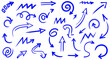 ©  Studio Png - blue squiggle arrow collection