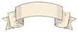 © Taras - Hand drawn classic blank beige ribbon banner with shading perfect for text message or decorative design