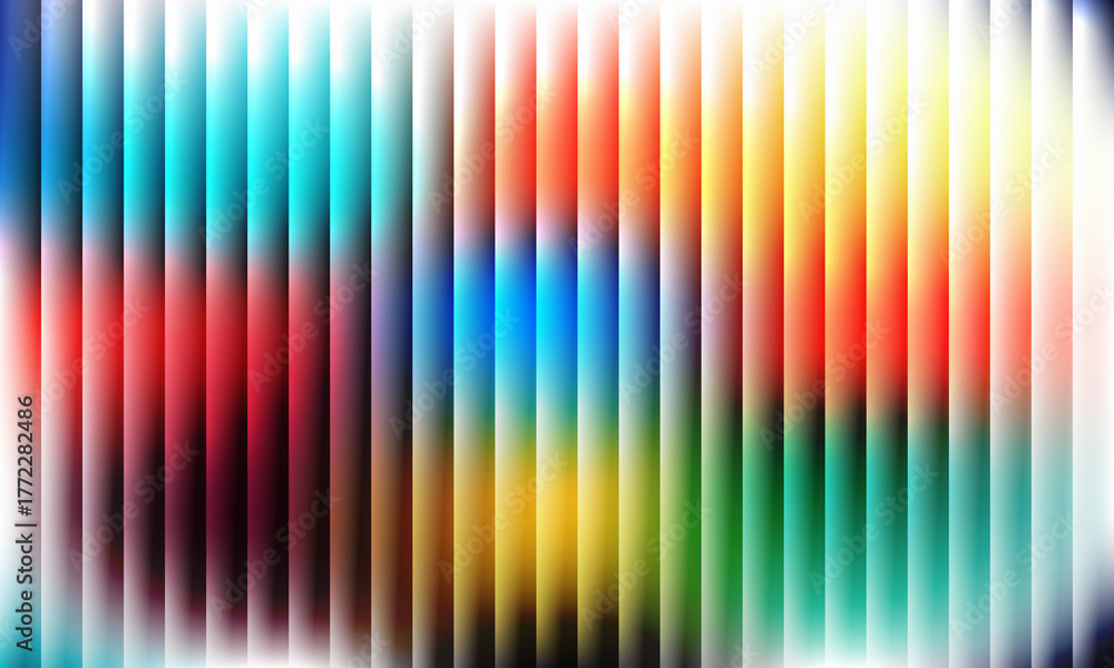 Vivid Gradient Bars – Vertical Color Spectrum from Blue to Red with ...