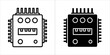 © MST - Microchip icon, processor symbol