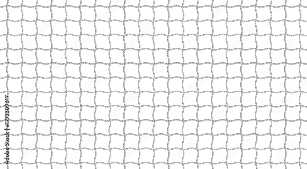 Football goal net seamless pattern. Curved rope net for sports ...
