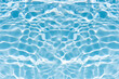 © Water 💧 Shining 📸 - Blue water with ripples on the surface. Defocus blurred transparent blue colored clear calm water surface texture with splashes and bubbles. Water waves with shining pattern texture background.