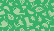 © rupa - Cute gardening pattern background vector design