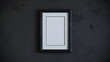 © Danish - a rectangular white picture frame against a dark background