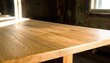 © Aldi - Sanded Maple Tabletop with Visible Medullary Rays and Bright Window Light