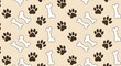 © janitha - Background with dog paw print and bone