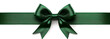 © Edgar Martirosyan - green ribbon with a bow on a transparent background