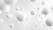 © izzyU - 白い球体が浮かぶミニマルなクリーン背景（美容・医療・未来感）