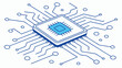 © Samim - Central processing unit illustration computer chip technology electronics diagram circuit board vector Abstract