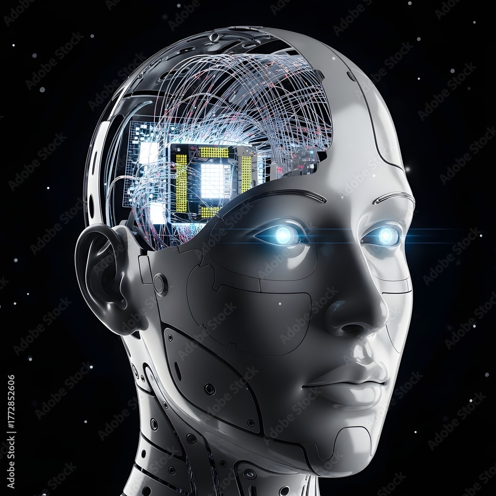 Illustration Stock Artificial Intelligence A Glimpse into the Future of ...