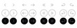 © MdNurul - Arrow icons black and white vector. left and right buttons symbol. vector illustration.