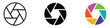 © MdNurul - Camera aperture icon vector. creative vision and professional camera work symbol. vector illustration.