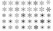 © KGD zone - Delicate snowflake collection perfect for winter holiday designs, festive backgrounds, and elegant seasonal greetings with unique intricate details