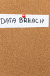 © daily_creativity - Data breach notice pinned on a cork board, highlighting security concerns in the digital age. This image signifies vulnerability and privacy issues.