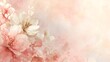 © Linda Space - floral background in pink and ivory tones, for love letters, wedding invitations, birthday card backdrop
