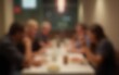 © zhao - Blurred image of people dining in a restaurant. High quality