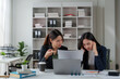 © crizzystudio - Businesswomen having workplace conflict creating job stress
