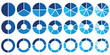 © Iconpro333  - Pie charts diagrams. Different color circles isolated. Infographic element round shape