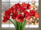 blooming Christmas amaryllis