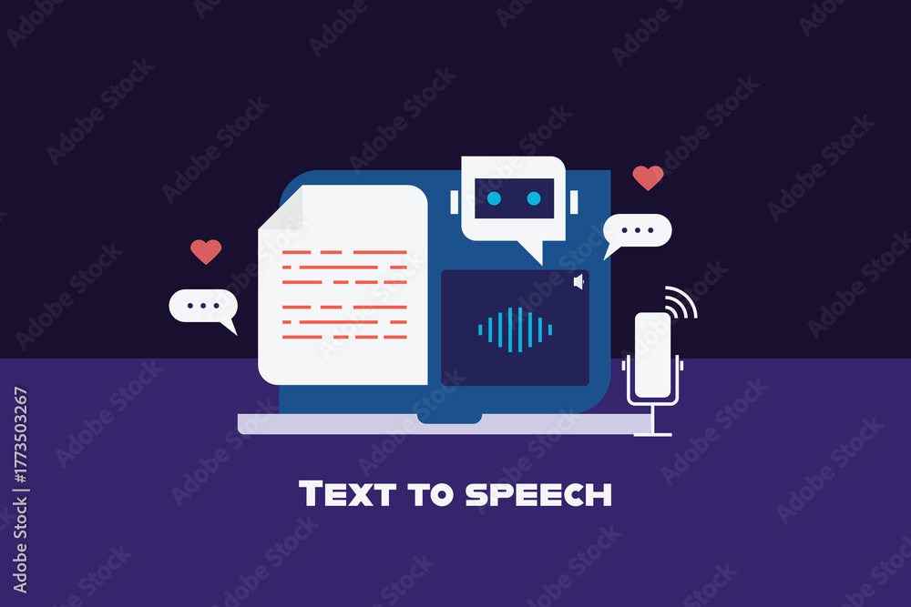 AI powered text to voice generator converting simple text into natural ...