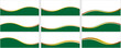© Zidas - set Green creative wave business banner background