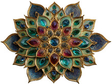 Gemstone Mandala Brooch Free Stock Photo - Public Domain Pictures