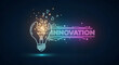 © miyui_283 - 閃光を放つネオン「INNOVATION」：ビジネス革新と創造性を象徴する高品位アイコン