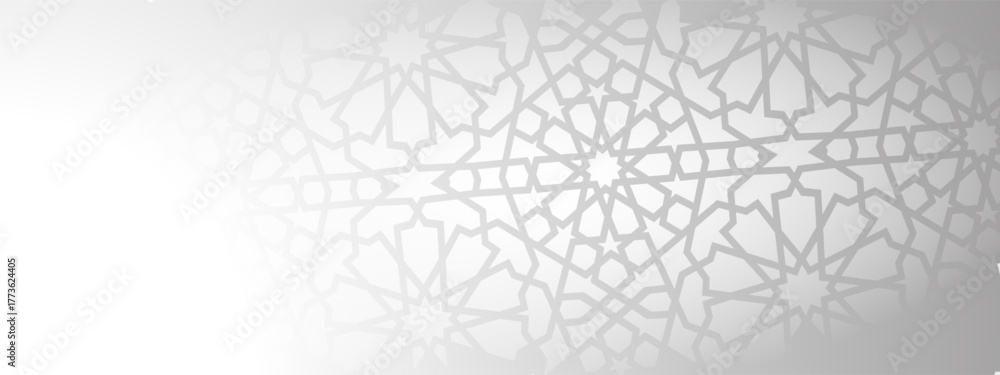 Islamic pattern with arabesque overlay and geometry for minimal ...