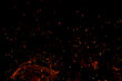 © studybos - A black background with a lot of fire and smoke