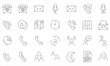 © TAWHID;EPS,JPG STOCK - A versatile set of 28 communication and technology thin line icons, perfect for business contact and web design elements