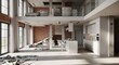 © DNY3D - Modern minimalist house under renovation and reconstruction