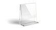 © Guilherme - Clear acrylic sign holder with white background isolated for display purposes in stores or offices