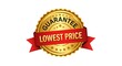 © Umeeia - Gold seal guarantee lowest price ribbon emblem for sales and promotions
