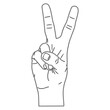 © Nga - Peace Sign Hand Gesture