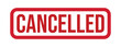 © alif - Cancelled stamp vector image for event cancellation notice and meeting cancelled sign template design. Cancelled sign, logo, badge, icon, sticker, label, emblem, stamp, symbol isolated illustration.