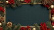 © Johannes - christmas card frame banner background with text space for greeting or social media post merry christmas and happy new year neo art cards x v 1 11