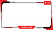 © GraphixWave - A red and black streaming overlay with a channel name banner