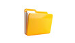 © Hahauhum - A glossy, open, yellow file folder with white documents inside
