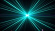 © MosammatTaslima - Bright teal laser beams radiating from a central light source