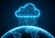 © Bud - Global digital data transfer and secure storage via advanced cloud computing infrastructure connecting the world's information networks