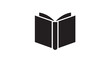 © Hamid - Open book icon simple flat vector glyph isolated on white background for education and reading concepts