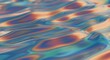 © Kuas - Abstract iridescent liquid surface with colorful reflections and textures.
