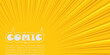 © Khoirul - Abstract Yellow speed line comic style halftone background. vector, illustration, web