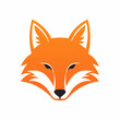 © ikhsan - Stylized orange fox head graphic on white background for design