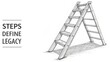© MUHAMMADKHAIRILAMI - Sketch of Wooden Ladder with Inspirational Quote on Legacy
