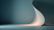 © Giggles - Curved paper swoop warm accent light minimal scene abstract shape soft shadow clean header vibe modern studio gentle glow pastel tone smooth surface compose serene abstract set, inviting calm
