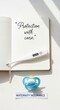 © Chromiq - White digital thermometer resting on open book with baby pacifier
