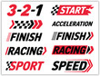 © Gary D. Marlow - Racing Start and Finish Line Sport Speed Acceleration Signs
