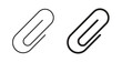 © Martin - Clip icon in line design and solid black and white colors for designs