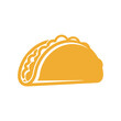 © Kabel - A simple, stylized illustration of a taco, rendered in a solid, warm yellow color.